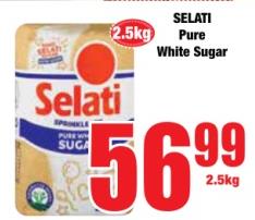 SELATI Pure White Sugar 2.5 kg 