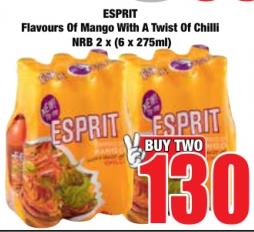 ESPRIT Flavours Of Mango With A Twist Of Chilli 2x(6 x 275 ml)