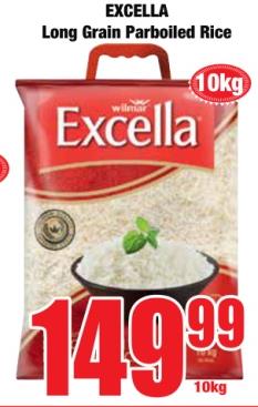 EXCELLA Long Grain Parboiled Rice 10 kg