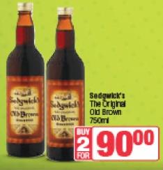 Sedgwick's The Original Old Brown 750 ml