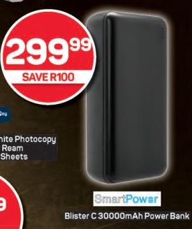 SmartPower Blister C 30000mAh Power Bank