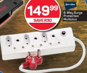 Pnp 6-Way Surge Protection Multiplug