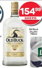 Old Buck Dry Gin 750 ml