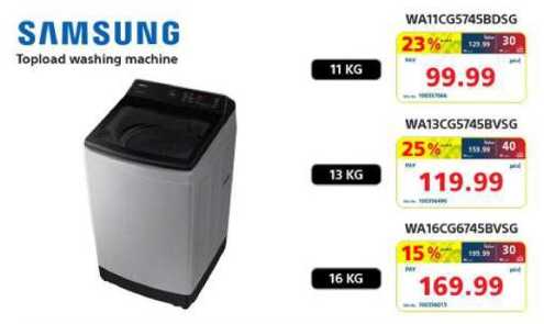 Samsung Topload Washing Machine WA11CG5745BDSG