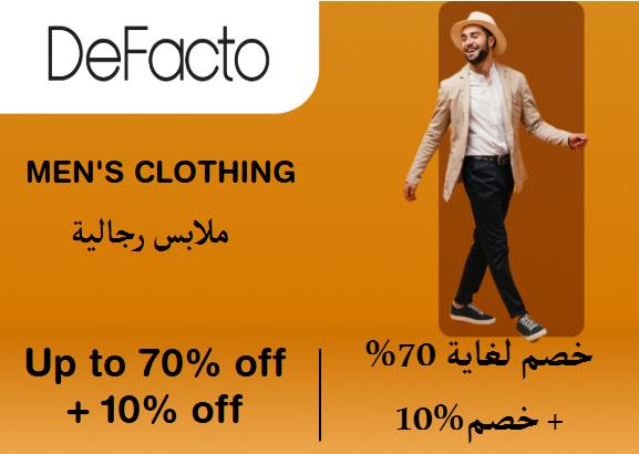 Defacto Discount Code Men's Clothing