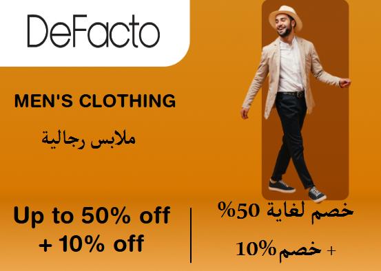 Defacto Discount Code Men's Clothing