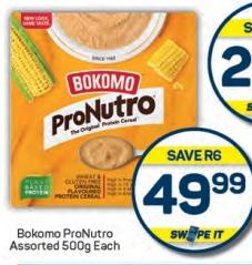 Bokomo ProNutro Assorted 500g Each