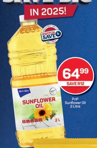 PnP Sunflower Oil 2 ltr