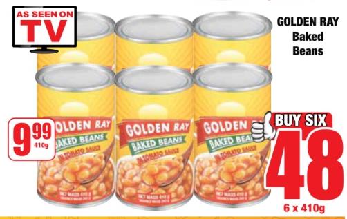 GOLDEN RAY Baked Beans 410g