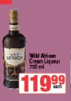 Wild African Cream  Liqueur 750 ml