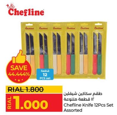 Cheffline Knife 12 pcs Set Assorted