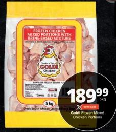 Goldi Frozen Mixed Chicken Portions 5 kg