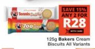 Bakers Cream Biscuits All Variants 125 gm