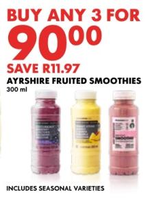 AYRSHIRE FRUITED SMOOTHIES 300 ml