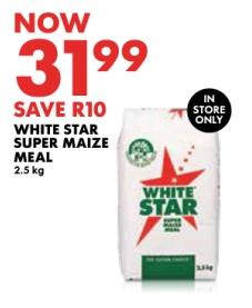 WHITE STAR SUPER MAIZE MEAL 2.5 kg