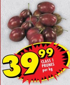 Class 1 Prunes per kg