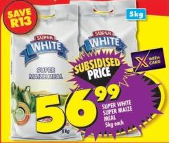 Super White Super Maize Meal 5 kg