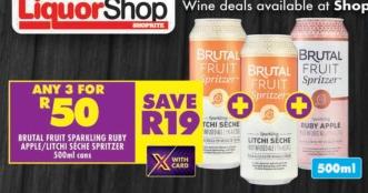 Brutal Fruit Sparkling Ruby Apple/Litchi Seche Spritzer 500 ml