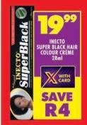 Inecto SUPER BLACK HAIR COLOUR CRÈME 28 ml