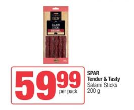 Spar Tender & Tasty Salami Sticks 200 gm 