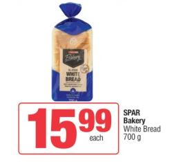 Spar Bakery White Bread 700 gm 