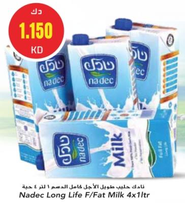 Nadec Long Life F/Fat Milk 4x1 ltr