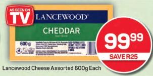 Lancewood Cheese Assorted 600 gm Each