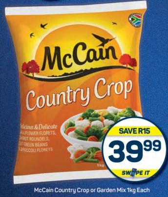 Mccain Country Crop or Garden Mix 1 kg Each