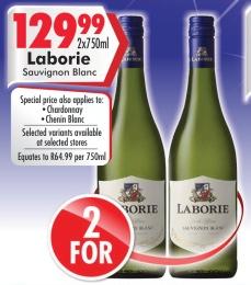 Laborie Sauvignon Blanc 2x750 ml