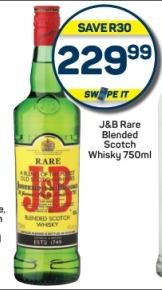 J&B Rare Blended Scotch Whisky 750 ml