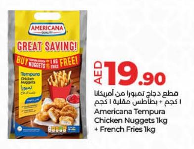 Americana Tempura Chicken Nuggets 1 kg + French Fries 1 kg