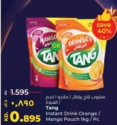 Tang Instant Drink Orange / Mango Pouch 1 kg / Pc