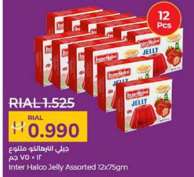 Inter Halco Jelly Assorted 12x75 gm 