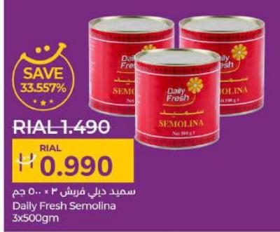 Daily Fresh Semolina 3x500 gm