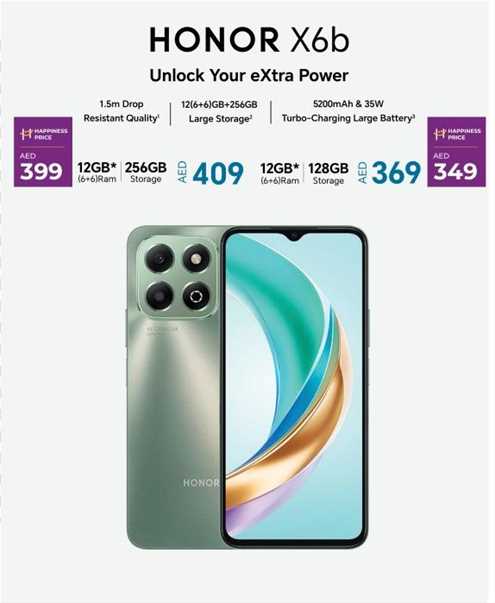 Honor X6b 12GB+256GB Large Storage