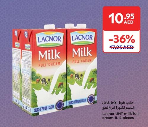 Lacnor UHT milk full cream 4X1L 