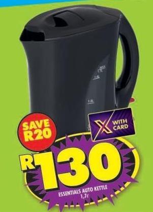 Essentials Auto Kettle 1.7L