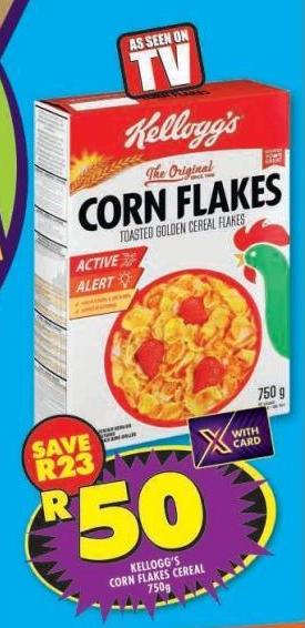 Kellogg's Corn Flakes Cereal 750 gm