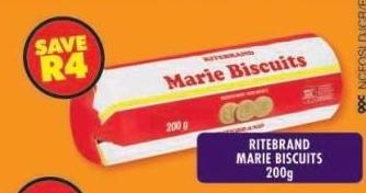 Ritebrand Marie Biscuits 200 gm