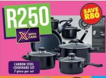 Carbon Steel Cookware Set 7-piece per set