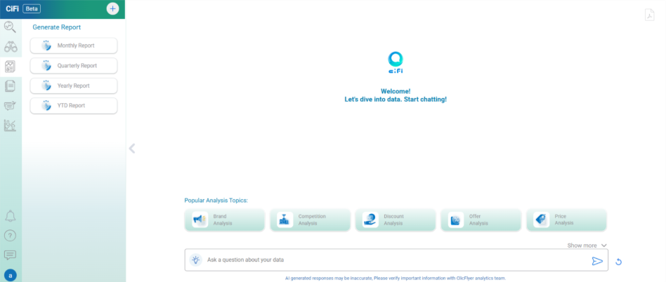 CiFi Instant Report Generation